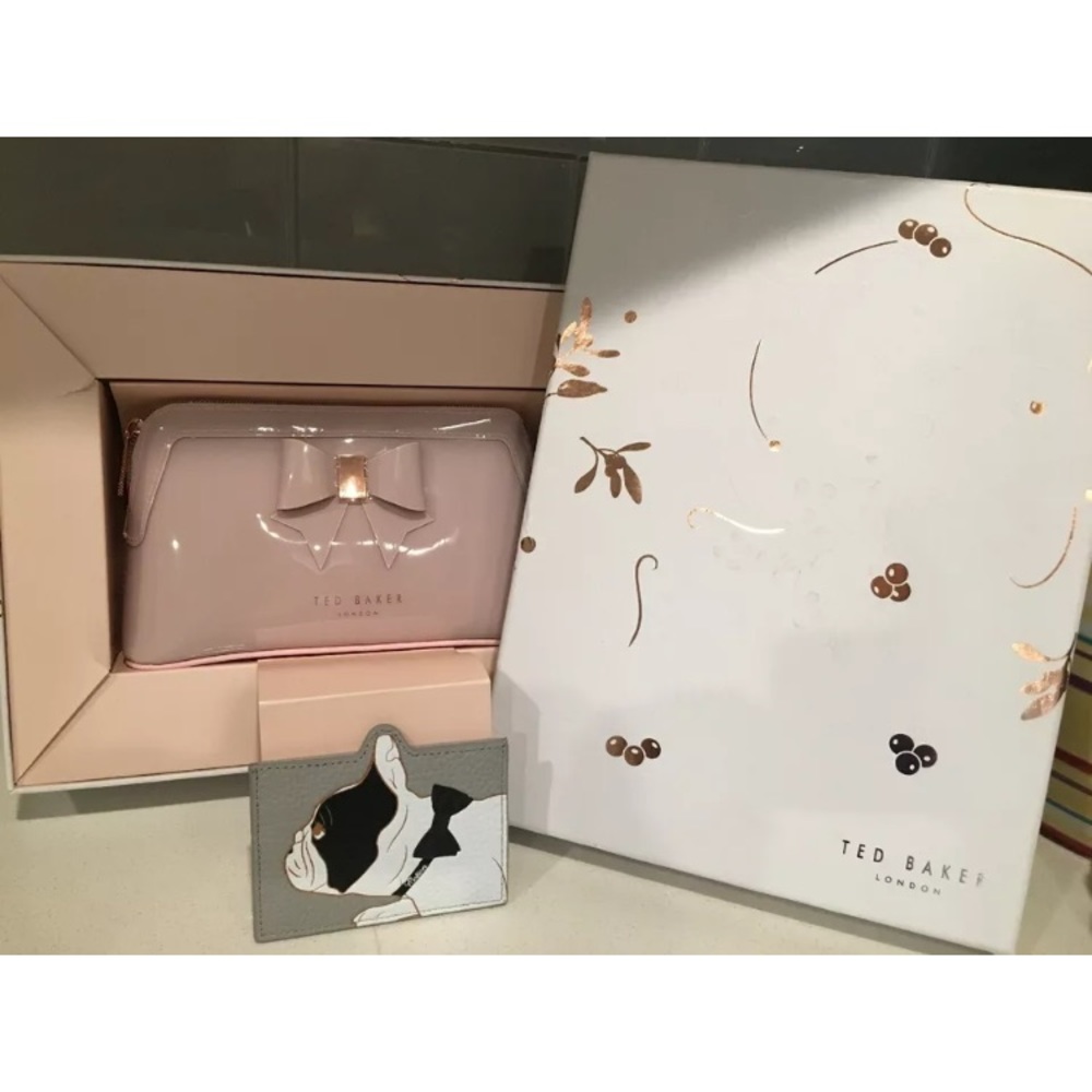 TED BAKER Celest Wash Bag And Card Case NWT